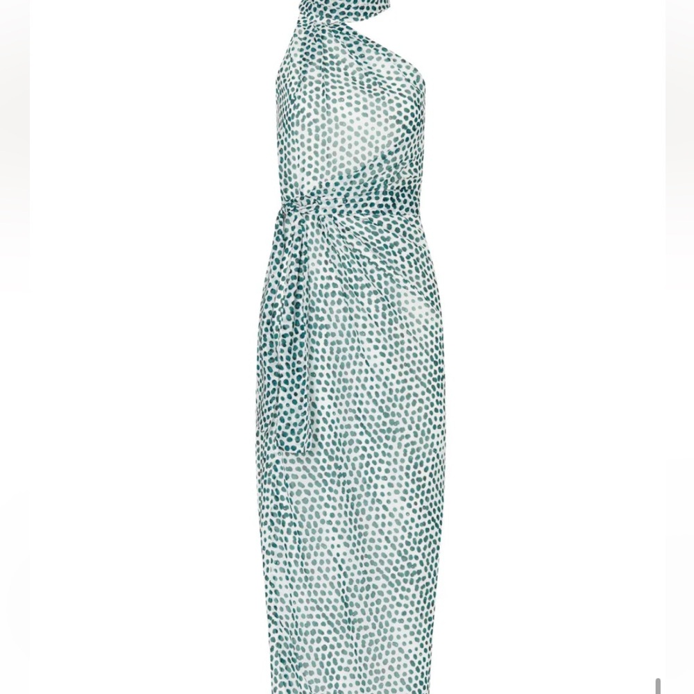 elle zeitoune 
Grace Gown Elegant Halter Neck Blue Dress size large - Picture 3 of 14